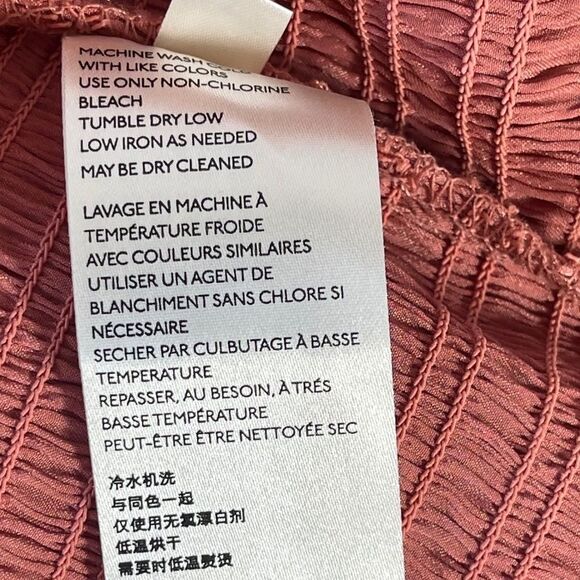 Free People Santiago NWT Pink Cinnamon Puff Shoulder Crop Top Sz XS - Picture 10 of 12